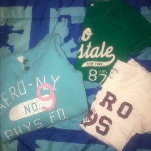 Aeropostale hoodie and two t-shirts combo